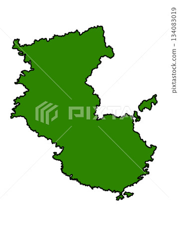 和歌山縣地圖（綠色邊框） 134083019