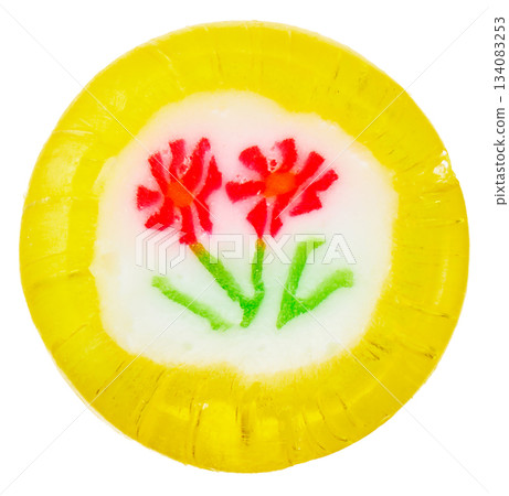 Floral Kintaro Ame / Red flower patterned candy Floral Kintaro Ame / Red flower patterned candy 134083253