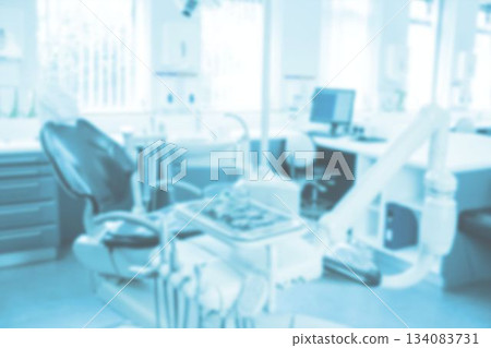 Defocused image of medical equipment 134083731