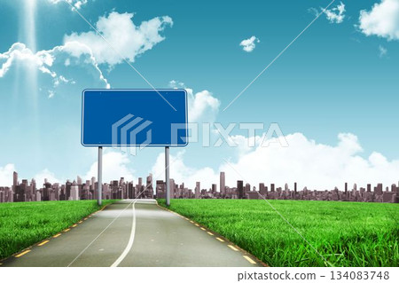 Road leading out to the horizon 134083748
