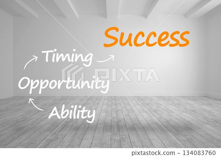 Plan for success written in bright room 134083760