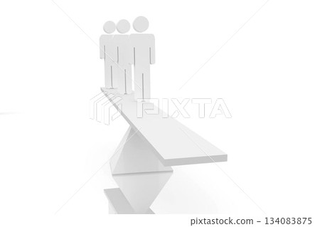 White scales with human figures White scales with human figures 134083875