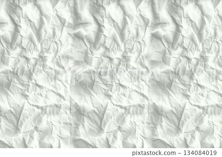 Crumpled white page with large copy space 134084019