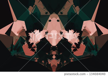 Computer generated image of abstract pattern 134084040