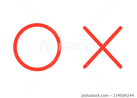 簡單的紅色子彈標記 134084244