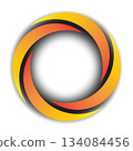 Abstract circles overlap 134084456