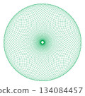 Abstract circles overlap 134084457