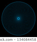 Abstract circles overlap 134084458
