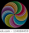 Abstract circles overlap 134084459