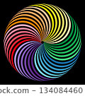Abstract circles overlap 134084460