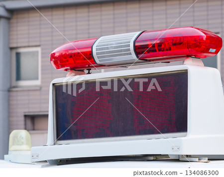 Police vehicle electronic display board 134086300