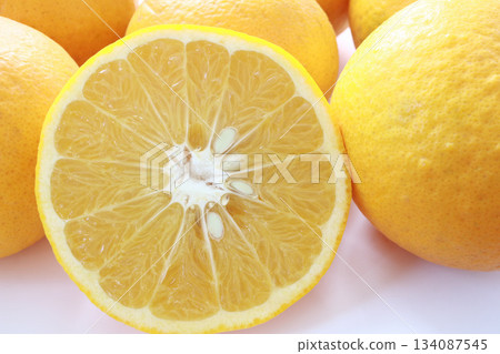 Fresh orange close-up 134087545