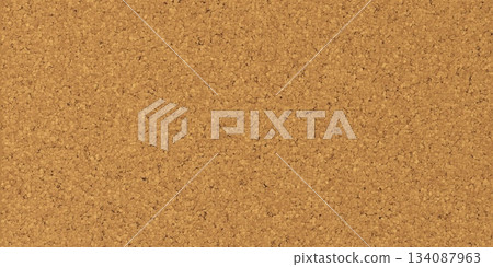 Cork board pattern background. Realistic cork surface texture with small irregular fragments tightly packed in a random arrangement. Vector textured cork bulletin or announcement pinboard backdrop Cork board pattern background. Realistic cork surface texture with small irregular fragments tightly packed in a random arrangement. Vector textured cork bulletin or announcement pinboard backdrop 134087963
