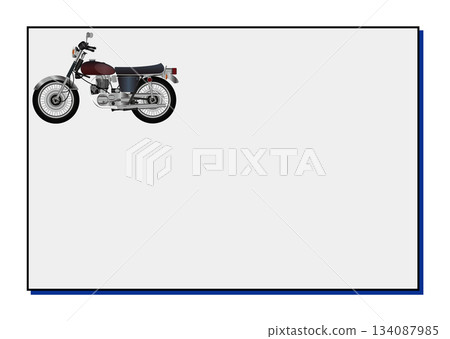 Motorcycle and frame Motorcycle and frame 134087985