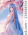櫻桃樹下的女孩 134088504