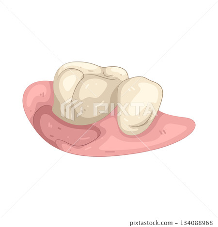 Illustration of tooth pain  134088968