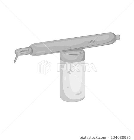 Illustration of air abrasion Illustration of air abrasion 134088985