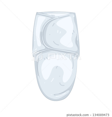 Illustration of baby swaddle  134089473