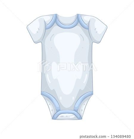 Illustration of baby onesie Illustration of baby onesie 134089480