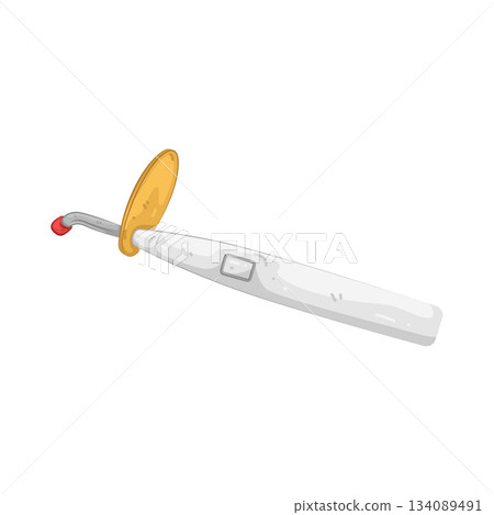 Illustration of dental curing light Illustration of dental curing light 134089491