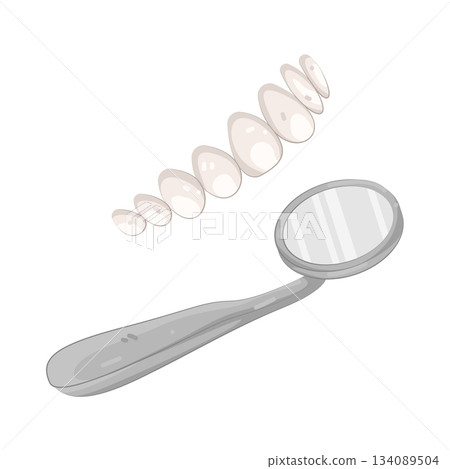 Illustration of dental mirror Illustration of dental mirror 134089504