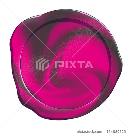 Valentine's Day sealing stamp material dark pink and dark brown 134089523