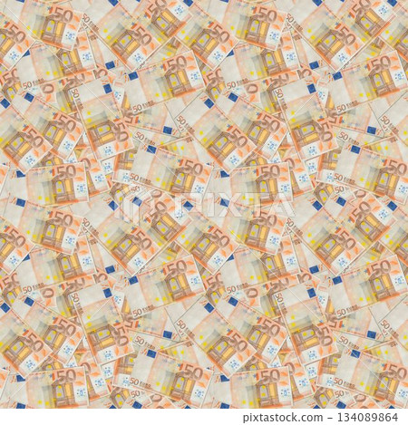 Full frame shot of european currency 134089864