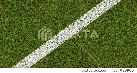 Green square and white line transversal 134089909