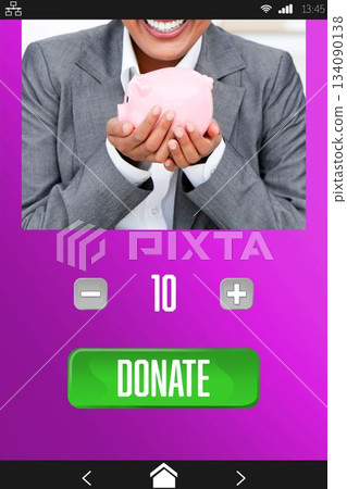 Vector icon of donation, Close-up Vector icon of donation, Close-up 134090138