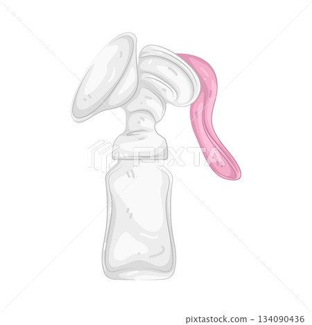 Illustration of breast pump Illustration of breast pump 134090436