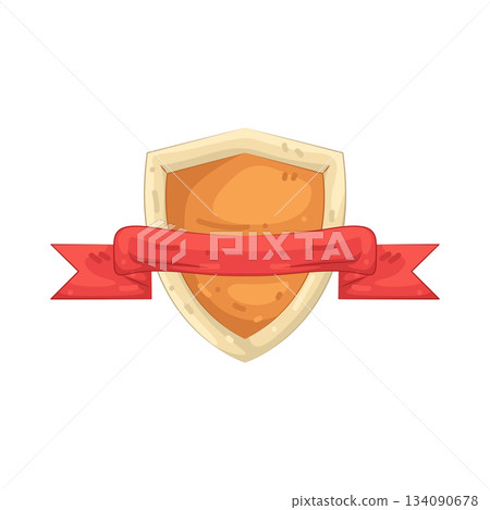 Illustration of winner shield 134090678