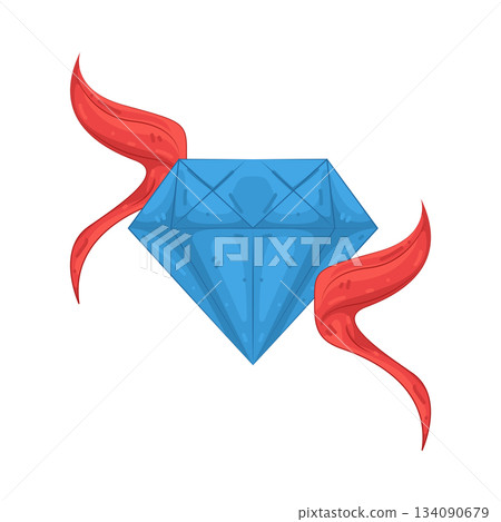 Illustration of award diamond  134090679
