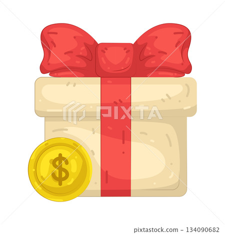 Illustration of gift 134090682