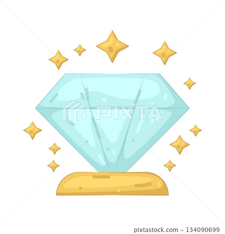 Illustration of diamond 134090699