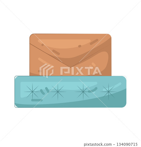 Illustration of wallet 134090715