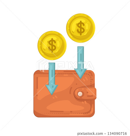 Illustration of wallet Illustration of wallet 134090716