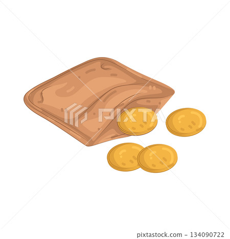 Illustration of coin wallet 134090722