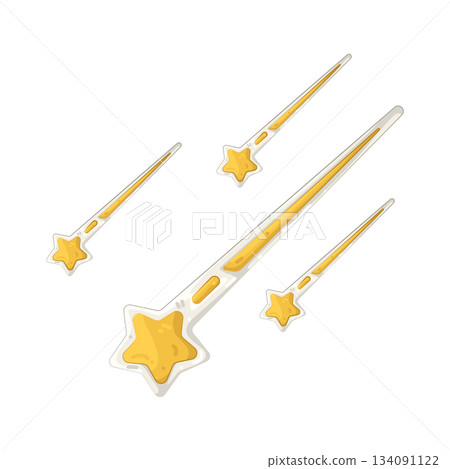 Illustration of falling star 134091122