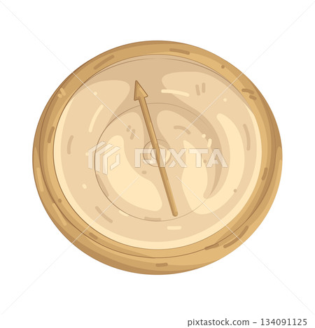 Illustration of sundial  134091125