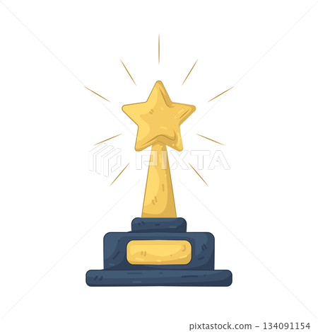 Illustration of trophy  134091154
