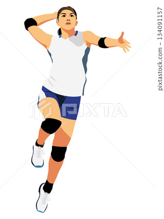 女排球運動員 女排球運動員 134091157