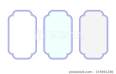 簡約日式裝飾相框套裝，淺色相框 134091286