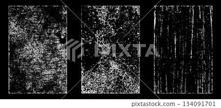 Black and white grunge. Distress overlay texture. Abstract surface dust and rough dirty wall background concept. Distress illustration simply place over object to create grunge effect. Vector EPS10. Black and white grunge. Distress overlay texture. Abstract surface dust and rough dirty wall background concept. Distress illustration simply place over object to create grunge effect. Vector EPS10. 134091701