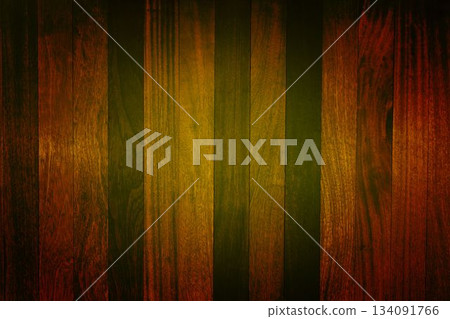 Textured wooden plank surface is displaying gradient lighting effect in flat design 134091766