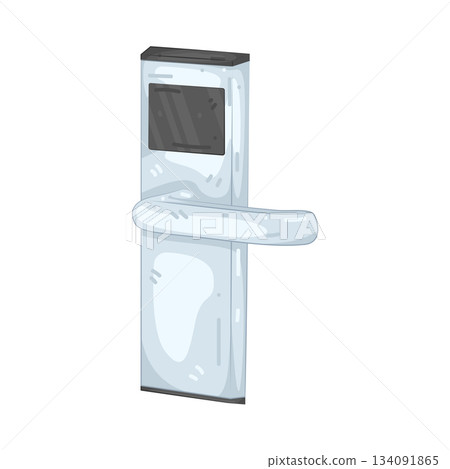 Illustration of door lock 134091865