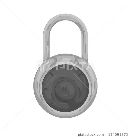 Illustration of padlock 134091873