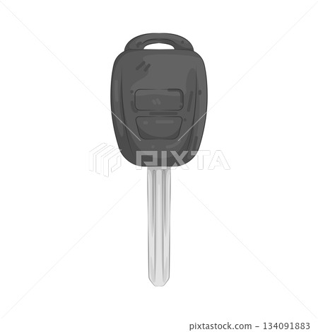 Illustration of car key 134091883
