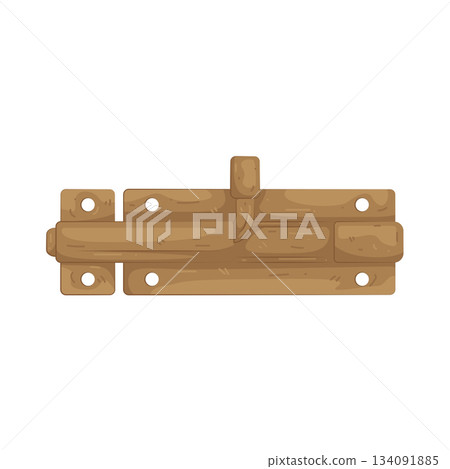 Illustration of door latch 134091885