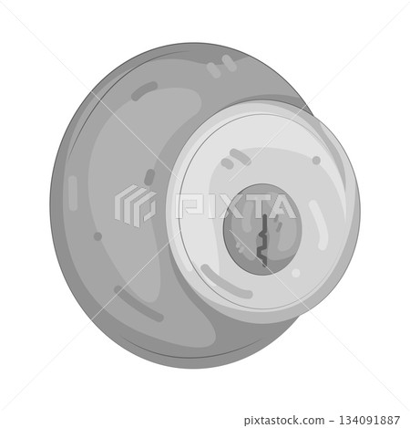 Illustration of deadbolt Illustration of deadbolt 134091887