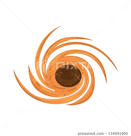 Illustration of spiral galaxy Illustration of spiral galaxy 134091900
